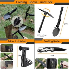 Survival Kit, 250pcs Survival Tools Tactical Gear and Trauma Bag, Survival Fi…