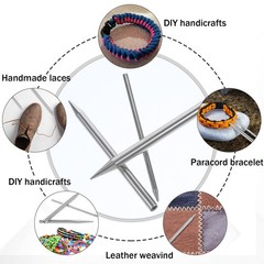 6 Piece Paracord Tool Kit Needles and Lacing Accessories Set