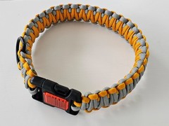 Paracord Crafts Lot (27 Bracelets, 5 Keychains, 1 Dog Collar)
