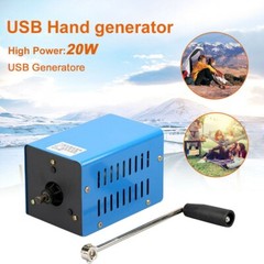Portable Hand Crank Generator Emergency Charger Camping Outdoor Survival 20W