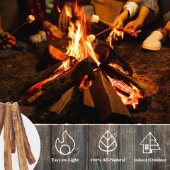 Pure Garden Fatwood Fire Starter Sticks 10lb – All Natural Pine