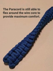 7″ Paracord Bracelet With Copper Wire Core – 4 Pack – GITD, Black, & Navy