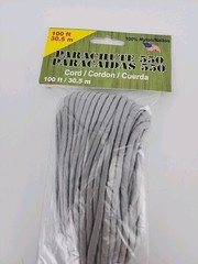 Pepperell 550 Parachute Cord 100 ft Gun Metal Gray • New