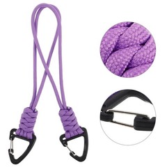 2 Pcs Keychain with Carabiner Lock Clip Hook Clasp Parachute Rope