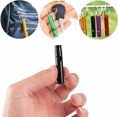 Tergy 50-200 Pieces Emergency Whistle with Keychain Aluminum Survival Whistle…