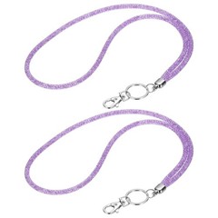 2Pack 15.7″ Rhinestone Lanyard for Keys, Purple