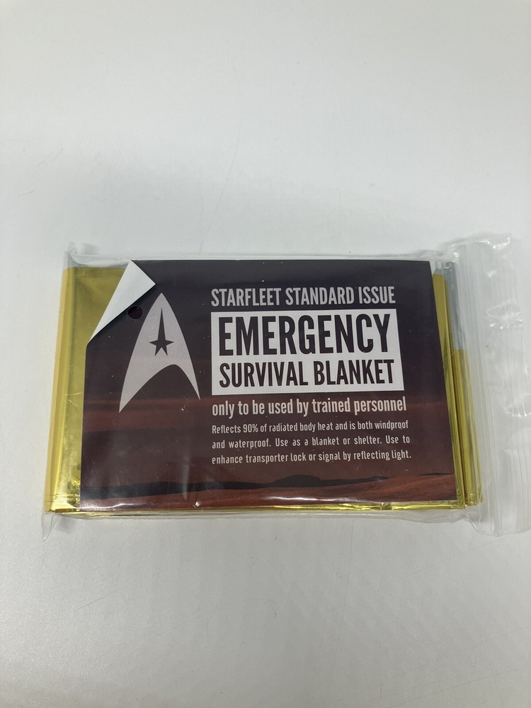 STARFLEET STANDARD ISSUE EMERGENCY SURVIVAL BLANKET Star Trek