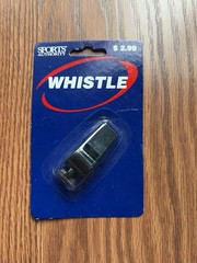 Sports Authority Safety Whistle Black Plastic 1 Pack Single Whistle