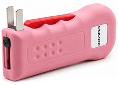 POLICE Stun Gun 512 700 BV Rechargeable LED Flashlight Pink