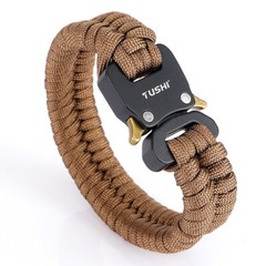 Quick Unlock Outdoor Survival Tactical Bracelet Woven Survival Tool Adjustable