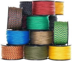 6 Pieces Assorted Atwood Rope MFG Micro Utility Cord 1.18mm X 125ft Reusable …