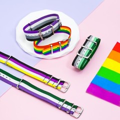 Nanafast LGBT Rainbow Wristband for Women, Men – Adjustable Pride Bracelet fo…