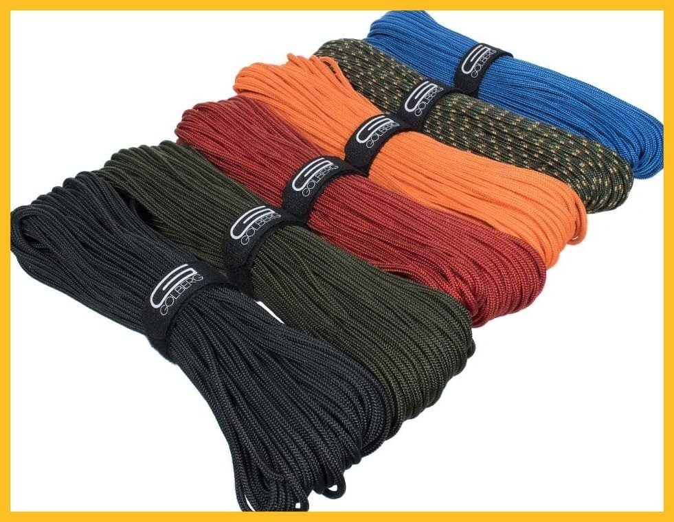 Golberg Premium Polyester Accessory Cord USA Made 3mm-6mm Smooth Braid 625lb