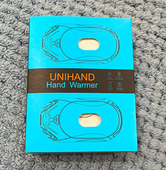 UNIHAND Rechargeable Electric Hand Warmers 2-Pack Blue/Black AOY-766