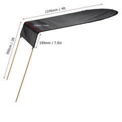 Kayak Sun Shade Awning Tent Inflatable Boat Canopy Sunscreen Rain Protectordetac