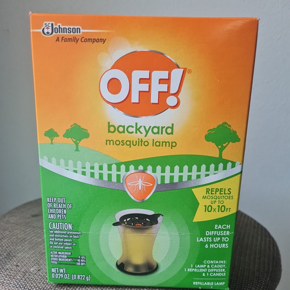 OFF! Refillable Mosquito Lamp & Caddy & 1 Diffuser & 1 Candle New