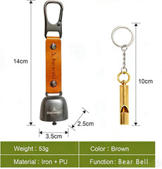 Loud Bear Bell with Magnetic Silencer for Camping, Hiking, and Survival