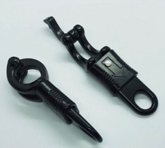 Qty 5 – Black Panic Snaps for 550 Paracord Get Back Whip
