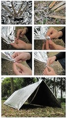 Emergency Foil Thermal Blanket (Pack of 25), 210 x 160 cm Survival Blanket for