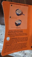 Off! CLIP ON Mosquito Repellent FAN unit 12 hour protection ~Circular design NOS