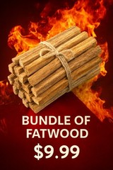 Fatlighter wood firestarter fatwood