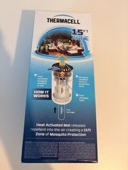 New Thermacell Patio Shield 15″ x 15″ zone- Graphite mosquito protection