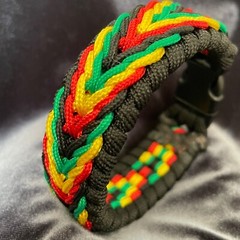 Paracord Bracelet Rasta, LGBT Rainbow, different colours, easy release clasp