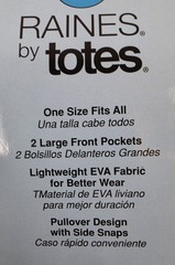 Raines By Totes Adult Raincoat One Size Fits All New In Original Packaging White