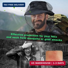 tupi Premium Mosquito Head Net, 1 Pack Bug Net for Head,Fly & Insect Protection