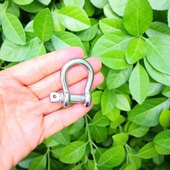 Stainless Steel Shackle 1/4 Inch Sailing Rigging Shackles Marine Grade Shackl…