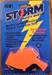 Storm Safety Whistle ORANGE – Worlds Loudest Whistle! NEW