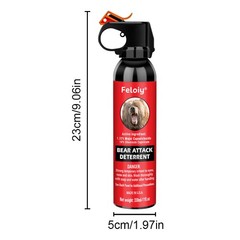 Pepper spray with safety clip, easy to carry with 1 Pack Free peper spray 1/2oz