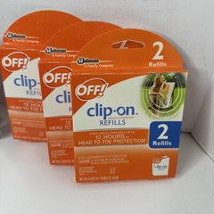 Off! Clip On Fan Circulated Mosquito Repellent Off Kit Plus 8 Refills