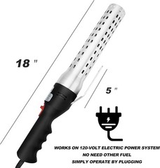 Electric Charcoal Fire Starter Lighter with Built-in Blower BBQ Smoker Grill