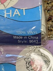 Rain Hat Emergency Adult Size Lot of 10 -Mixed Colors- SI Brand