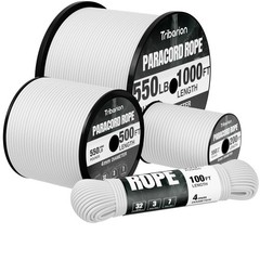 Paracord Rope 550 lb – 100ft 5/32″ Parachute Cord 4MM 7-Strand para Cord – He…