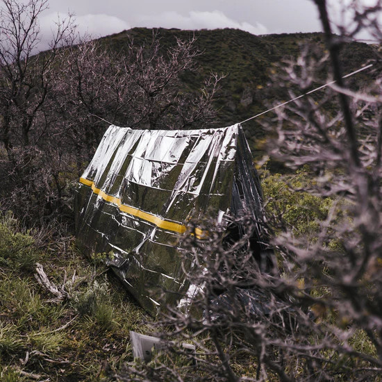 Survival Tent 2 Person Mylar Tube Shelter Thermal Waterproof