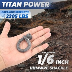 UHMWPE DRing Anchor Soft Shackle Heavy Duty Marine Rigging Sailing Boating