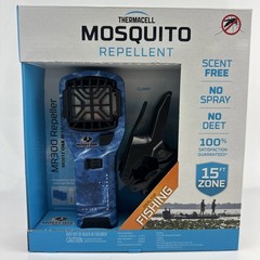 Thermacell MR300 Mosquito Repeller Bundle | 15ft Zone Mossy Oak Blue Camo