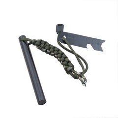 HUGE 5 x 1/2″ FERRO ROD Fire Starter Survival Striker Flint + Emergency Paracord