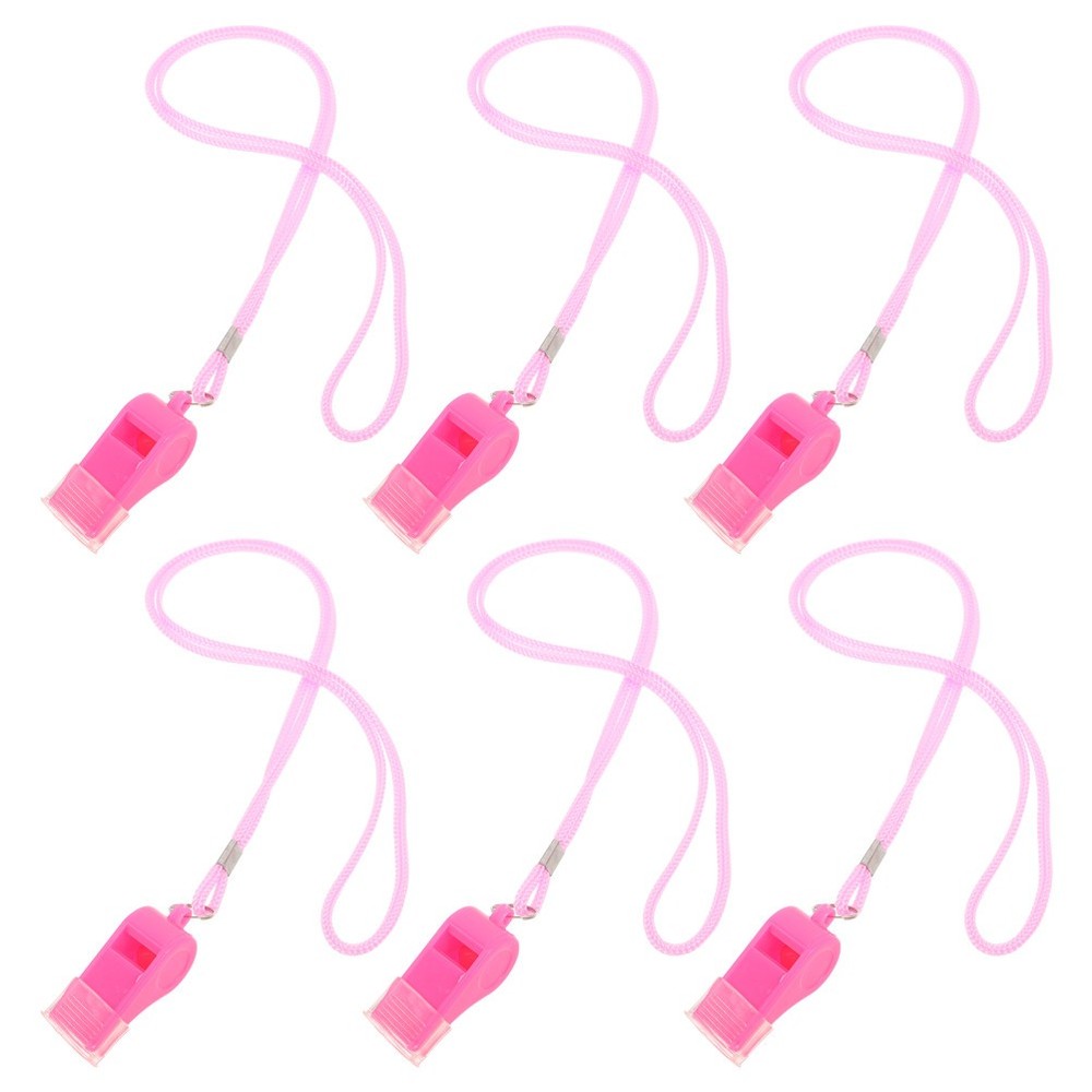 6 Pcs Party Favor Soccer Whistles Blowing Toys for Birthday Celebration
