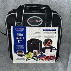Deluxe Travel Safety Kit Black – Justin Case Auto Safety Roadside Assistance