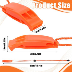 Survival Whistles 6 Pack Loud Emergency Safety Reflective Lanyard Camping Boat