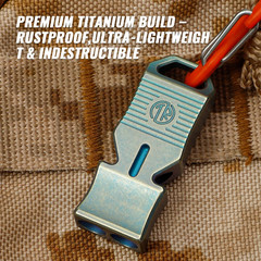 Titanium Emergency Survival Whistle, Portable Necklace Whistle, Loud Whistle up