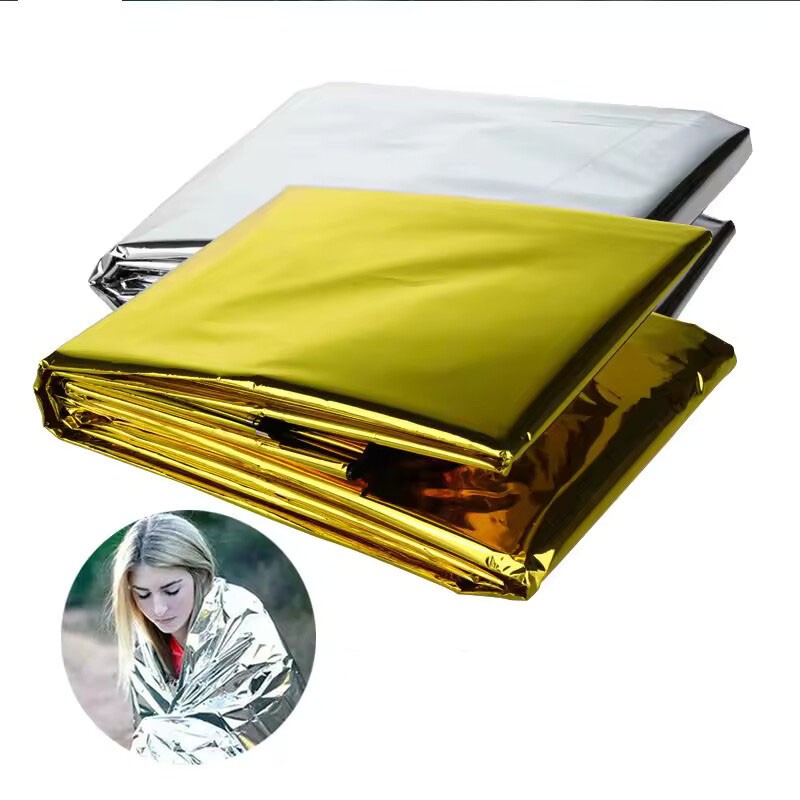 Emergency Blanket Outdoor Survive First Aid Rescue Kit Thermal Blanket for Campi