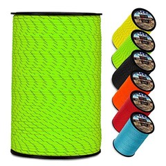 Type III Paracord 550 Paracord 7 Strand – 4mm – 50 Feet Reflective Neon Green