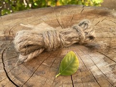 Jute Fire Tinder Char Cloth, Bow Drill, Bushcraft Fire Starter 10 ft.