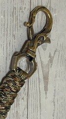 Sparrow’s Keychain Paracord Lanyard David Jones Brass Bead