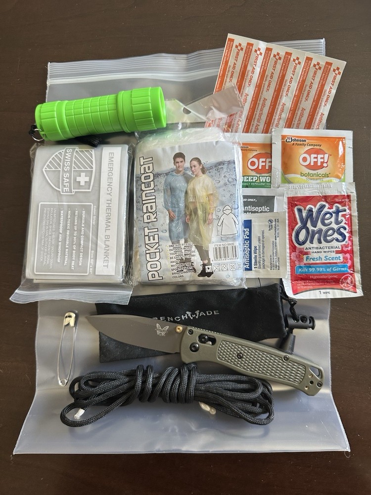 Bugout Knife Survival Float Trip Camping Hiking Kit