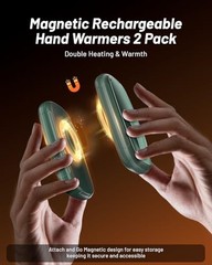 Hand Warmers Rechargeable 2 Pack, 3-Settings Rechargeable Hand Warmer, AI Green